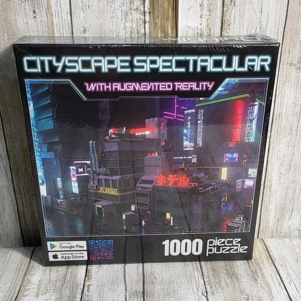 Cityscape Spectacular With Augmented Reality 1000 Piece Jigsaw Puzzle